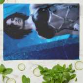 Blue Toxin kitchen towel Geschirrtuch (Gefaltet)