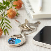 Blue Toxin metal keychain Schlüsselanhänger (Seite)