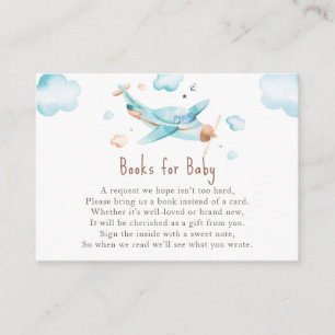 Blue Toy Airplane Boy Baby Shower Buy Anfrage Begleitkarte
