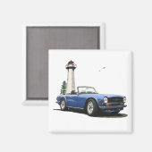 Blue TR6 Magnet (Vorderseite/Rückseite)