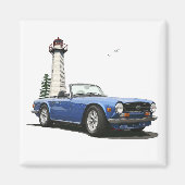 Blue TR6 Magnet (Vorne)