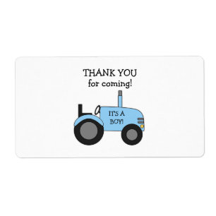 Blue Tractor Baby Showmarke