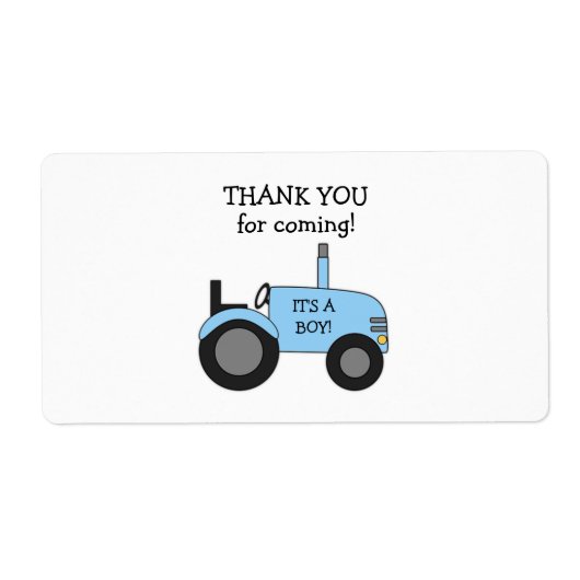 Blue Tractor Baby Showmarke (Vorne)