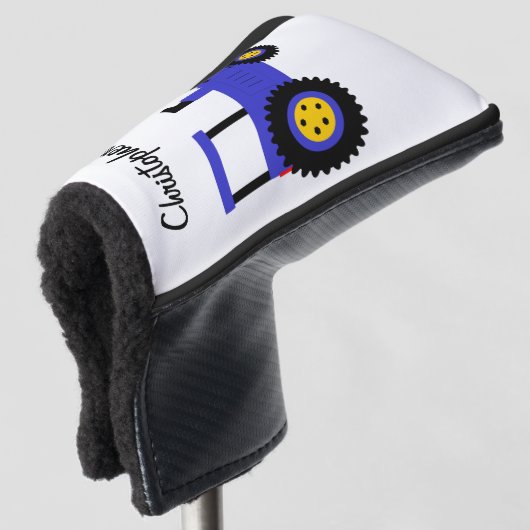 Blue Tractor Design Golf Headcover (3/4 Vorderseite)