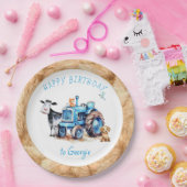 Blue Tractor Farm Birthday Paper Teller (Party)