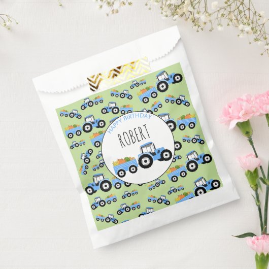 Blue Tractor LKW Farm Produzieren Geburtstag Geschenktütchen (Versiegelt)