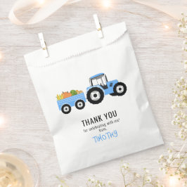 Blue Tractor LKW Farm Produzieren Geburtstagsparte Geschenktütchen