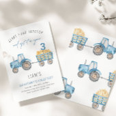 Blue Trailer und Trailer für jedes Alter Geburtsta Einladung