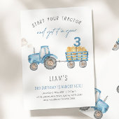 Blue Trailer und Trailer für jedes Alter Geburtsta Einladung