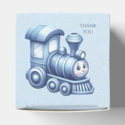 Blue Train Favor Box Geschenkschachtel (Oben)