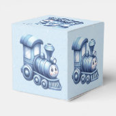 Blue Train Favor Box Geschenkschachtel (Rückseite)
