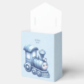 Blue Train Favor Box Geschenkschachtel (Geöffnet)