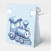 Blue Train Favor Box Geschenkschachtel (Rückseite)