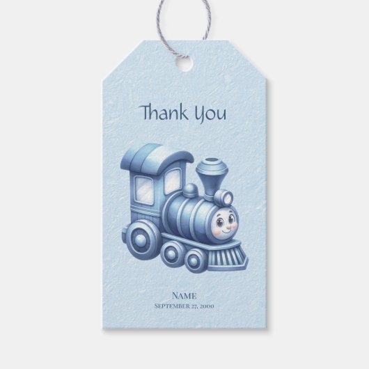 Blue Train Geschenkmarke Geschenkanhänger (Vorderseite)