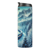 Blue Train Misty Mountain Wilderness Thermosbecher (Nach rechts gedreht)