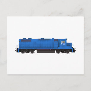 Blue Train Motor: Postkarte