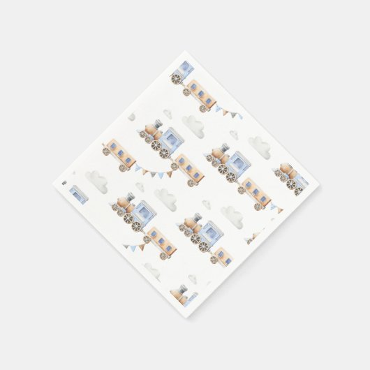 Blue Train Napkins Serviette (Ecke)