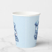 Blue Train Paper Cups Pappbecher (Rechts)