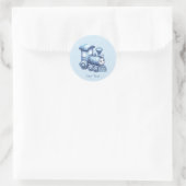 Blue Train Sticker (Tasche)