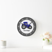 Blue Traktor Custom Round Clock Runde Wanduhr (Zuhause)