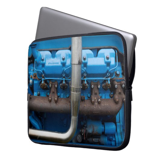 Blue Traktor Laptopschutzhülle (Vorderseite Links)