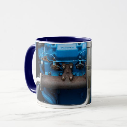 Blue Traktor Tasse (Vorderseite Links)