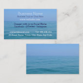 Blue Tranquile Ocean Business Card Visitenkarte (Vorne/Hinten)