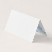 Blue Travel Agent Passport Weltkarte Foto einfügen Visitenkarten (Rückseite)