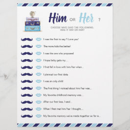 Blue Travel Shower Baby Bridal Ihm oder ihrem Spie