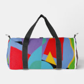 Blue Treble Clef Modern Duffel Bag Duffle Bag (Vorderseite)