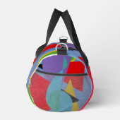Blue Treble Clef Modern Duffel Bag Duffle Bag (Rechts)