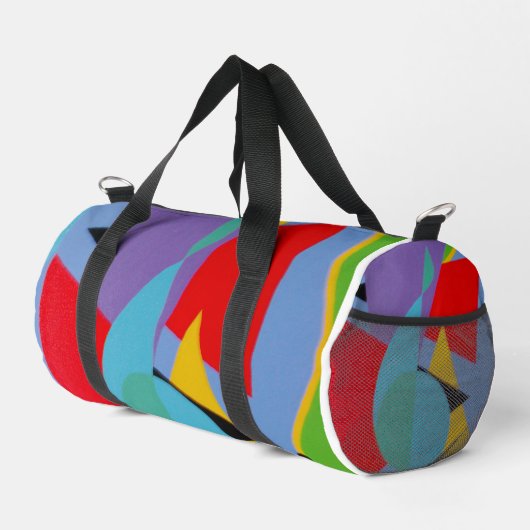 Blue Treble Clef Modern Duffel Bag Duffle Bag (Rechte Ecke)