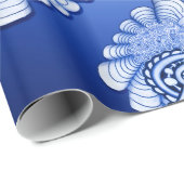 Blue Treble Clef Music Art Geschenkpapier (Rolleneckpunkt)