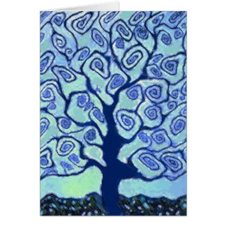 Blue Tree Abstrakt Art