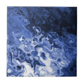 Blue Tree Abstrakt Fliese (Vorderseite)