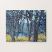 Blue Tree Forest Art Puzzle (Horizontal)