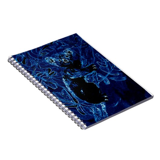 Blue Tree Koala Bear Notizblock (Rechte Seite)