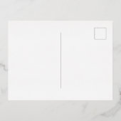 Blue Tree Merry Christmas  Folien Feiertagspostkarte (Rückseite)