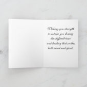 Blue Tree Sympathy Card Karte (Innenseite)