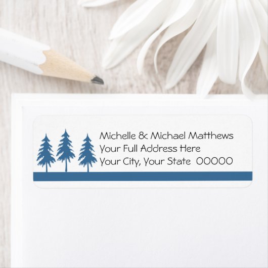 Blue Trees informelle handgeschriebene Look Weddin (Insitu)