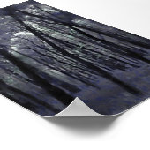 Blue Trees Poster (Ecke)