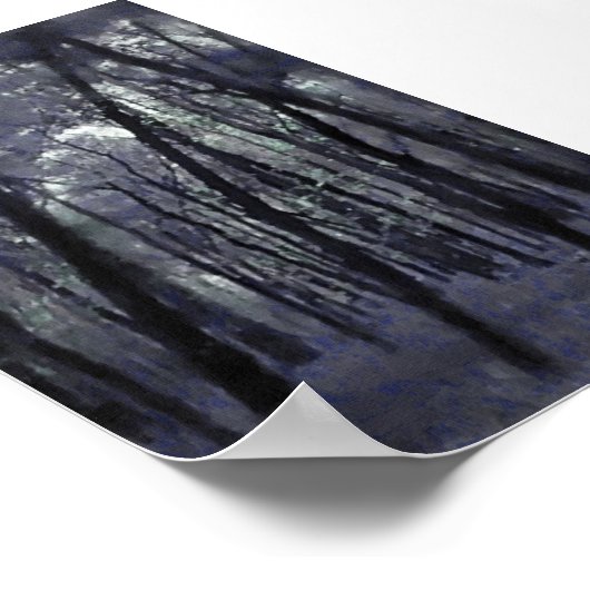 Blue Trees Poster (Ecke)