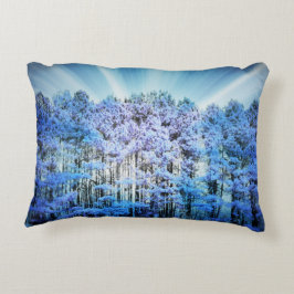 Blue Trees Zierkissen