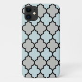 Blue Trellis, Quatrefoil, Moroccan Lattice Case-Mate iPhone Hülle (Rückseite)