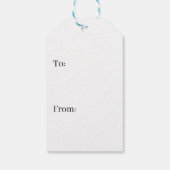 Blue Triangle Gemusterte Geschenkmarke Geschenkanhänger (Rückseite)