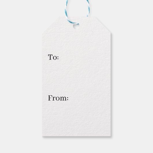 Blue Triangle Gemusterte Geschenkmarke Geschenkanhänger (Rückseite)