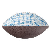 Blue Triangle Pattern Football - Modern Geometric (Gedreht 90)