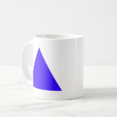 Blue Triangle Trans The MUSEUM Zazzle Geschenke Kaffeetasse (Vorderseite Links)