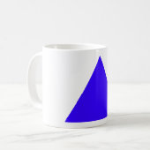 Blue Triangle Trans The MUSEUM Zazzle Geschenke Kaffeetasse (Vorderseite Links)
