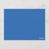 Blue Tribal Arrows Tischnummer Postcard (Rückseite)